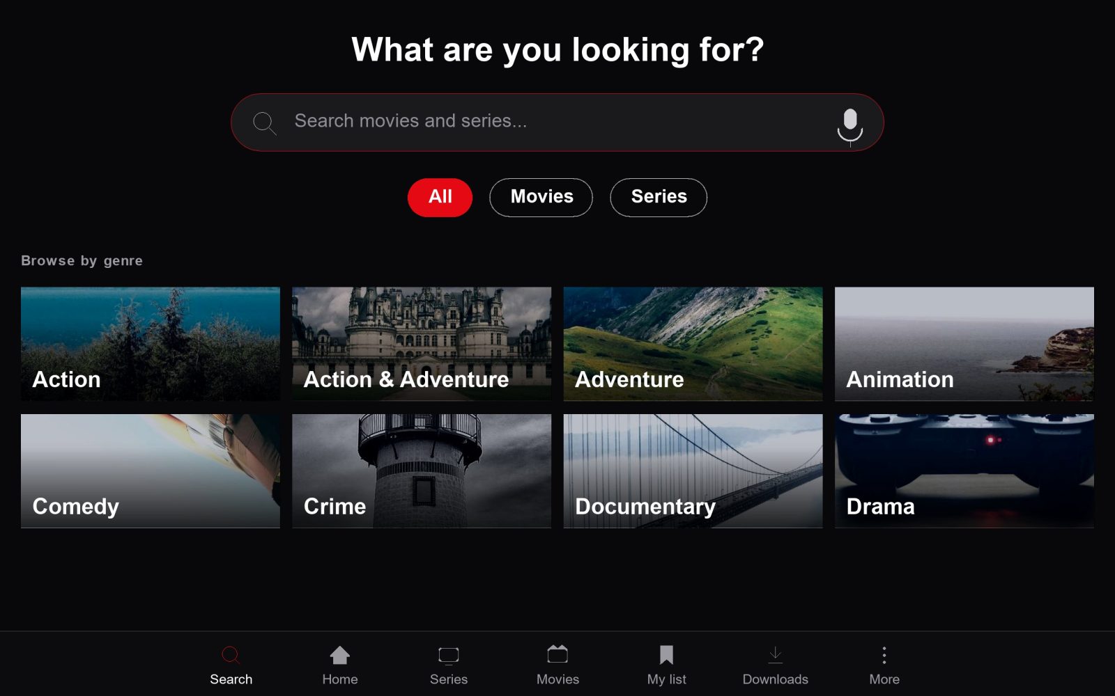 Search & browse. Find it, or wander by genre
